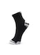 3 Pack Half-Terry Ankle Socks - Free Size - Black, Light Grey and Blue