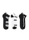 3 Pack Full-Terry Low-Cut Socks Mens Sneaker &ndash; (Dark Blue, Black, White)