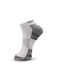 3 Pack Terry Low Cut Socks - Light Grey, Black and White.