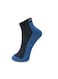 3 Pack Terry Low Cut Socks - Blue, Black and White