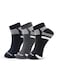 3 Pack Full-Terry Low-Cut Socks Mens Sneaker Socks &ndash; Dark Gray, Blue and Black