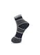 3 Pack Terry Ankle Socks - Blue, Gray and White
