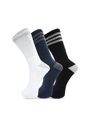3 Pack Terry Mid Calf Socks