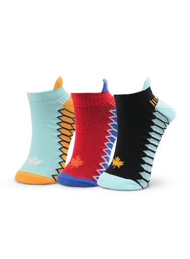 3 Pack Quick Dry Performance Ankle Socks - Multicolor