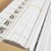STANX Premium Velo Bind Strips 25mm White   1" depth  10-Prong Binding Strips   Box of 100   Compatible with Velo Binding Machines