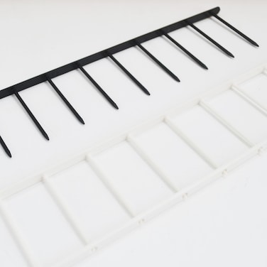 STANX Premium Velo Bind Strips 50mm Black   2" depth  Heavy-Duty 10-Prong Binding Strips   Box of 100   Compatible with Velo Binding Machines