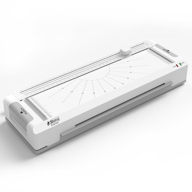 STANX A4 4-in-1 Laminator STLMTC402 &ndash; Hot &amp; Cold Lamination, Trimmer, Built-in Corner Cutter &amp; Hole Puncher, 240mm Entry, Fast 2 Min Warm-Up