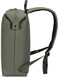 TOM CRUISER Matt PU Laptop Backpack for 15.6-Inch Laptop, PU & 600D Polyester Work Backpack with Front & Back Vertical Zip Pockets, Organizer Panel, Dark Green