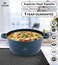 LIFE SMILE Cookware Set - Pots and Pans set Granite Non Stick Coating 100% PFOA FREE, Induction Base Cooking Set with Removable Silicone Handles - Oven Safe (Green Shine, 31 Pieces)