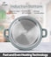 LIFE SMILE Cooking Pot - Multi Layer Non Stick Granite Coating 100% PFOA Free - Glass Lid With Silicone Rim - Detachable Silicone Handles - oven safe (Green, 24CM (4.1 Liters))