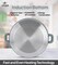 LIFE SMILE Shallow Pot - Multi Layer Non Stick Granite Coating 100% PFOA Free - Glass Lid With Silicone Rim - Detachable Silicone Handles - Oven Safe Frying Pan (Green, 28CM (3.9 Liters))