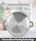 LIFE SMILE Shallow Pot - Multi Layer Non Stick Granite Coating 100% PFOA Free - Glass Lid With Silicone Rim - Detachable Silicone Handles - Oven Safe Frying Pan (Grey, 28CM (3.9 Liters))