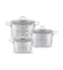 LIFE SMILE Cookware Set 6 Pieces - Pure 18/10 Stainless Steel Set - 24/28/32 CM Induction Base Pots Set - Non-Toxic, 100% PFOA, PTFE &amp; PFOS Free - Oven Safe Kitchen cookware Sets (Silver)