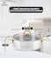 LIFE SMILE Shallow Pot with Lid Big Size - 18/10 Pure Stainless Steel - Induction Base Double Handle Fry Pan - Non-Toxic, 100% PFOA, PTFE &amp; PFOS Free - Oven Safe Saute Pan (Gold, 32 CM (7.1 Liters))