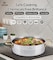 LIFE SMILE Shallow Pot with Lid Big Size - 18/10 Pure Stainless Steel - Induction Base Double Handle Fry Pan - Non-Toxic, 100% PFOA, PTFE &amp; PFOS Free - Oven Safe Saute Pan (Gold, 32 CM (7.1 Liters))