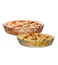 LIFE SMILE - Borosilicate Glass Oval Clear Bakeware Set for Baking