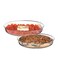 LIFE SMILE - Glass Bowl High Borosilicate for Baking Fish Dish Plate Kitchen Microwave Oven Heating Bowl