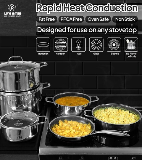 LEGEND COOKWARE Stainless Steel Cookware Set | 5 Ghana