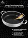 Life Smile 12 Pcs Stainless Steel Cookware Scratch Resistant Pots Pans