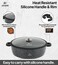 Cookware Set - 68 pieces Pots and Pans Complete set Granite Non Stick Coating 100% PFOA FREE, Induction Base Cooking Set with Removable Silicone Handles - Oven Safe (Black)