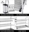 LIFE SMILE Dish Rack - 3 Tier Countertop Dish Drying Stand With Removable Drip Tray - Pure Stainless Steel with Removable Utensil Holder - Anti Slip and Rust Proof Dish Drainer