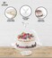 Cake Stand Acrylic Round Cake Plate with Lid, Cake Holder with Clear Plastic Cover