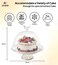 Cake Stand Acrylic Round Cake Plate with Lid, Cake Holder with Clear Plastic Cover