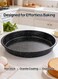 Life Smile Granite Nonstick Round Cake Pan Carbon Steel Baking Pan