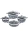 Life Smile Nonstick Cookware Set 20 pcs Cookwares-Oven Safe Pots and Pans Set Granite Coating Cooking Pots set