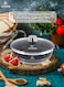 Life Smile Non Stick Shallow Pot with Multi Layer Non Stick Granite Coating