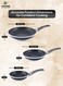 Life Smile Non Stick Frying Pan Set of 3 with Heat Resistant Handle