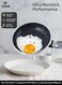 Life Smile Non Stick Frying Pan Set of 3 with Heat Resistant Handle