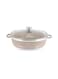 Life Smile Non Stick Shallow Pot with Multi Layer Non Stick Granite Coating