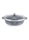 Life Smile Non Stick Shallow Pot with Multi Layer Non Stick Granite Coating