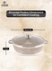 Life Smile Non Stick Shallow Pot with Multi Layer Non Stick Granite Coating