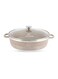 Life Smile Non Stick Shallow Pot with Multi Layer Non Stick Granite Coating