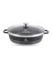 Life Smile Non Stick Shallow Pot with Multi Layer Non Stick Granite Coating