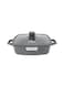 Life Smile Granite Nonstick 28cm Shallow Pot with Lid (4.5L) &ndash; Multi-Layer Granite Coating-Induction Compatible Aluminium Casserole