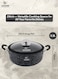 Life Smile 24cm Granite Non-Stick Pot with Glass Lid And Silicone Handles