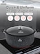 Life Smile 40cm Granite Non-Stick Pot with Glass Lid And Silicone Handles