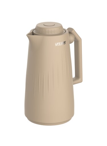 Life Smile 1L Vacuum Flask with Pure Pink Glass Inner