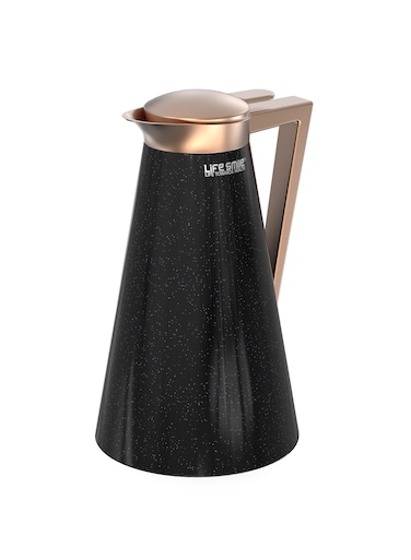 Life Smile 1L Vacuum Flask with Pure Pink Glass Inner