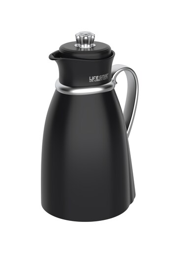 Life Smile 1L Vacuum Flask with Pure Pink Glass Inner