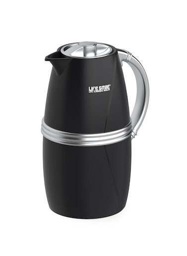 Life Smile 1L Vacuum Flask with Pure Pink Glass Inner