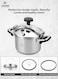 Life Smile 8L Premium 18/10 Stainless Steel Pressure Cooker with Steamer Basket &amp; Glass Lid