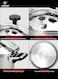 Life Smile 10L Premium 18/10 Stainless Steel Pressure Cooker with Steamer Basket &amp; Glass Lid