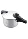 Life Smile 4L Premium 18/10 Stainless Steel Push Lock Pressure Cooker with Steamer Basket &amp; Glass Lid