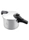 Life Smile 6L Premium 18/10 Stainless Steel Push Lock Pressure Cooker with Steamer Basket &amp; Glass Lid