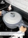 Life Smile 6 Pcs Granite Non-Stick Cookware Set-Casserole Pots with Lids-Induction Bottom-Multi-Layer Coating