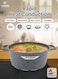 Life Smile 6 Pcs Granite Non-Stick Cookware Set-Casserole Pots with Lids-Induction Bottom-Multi-Layer Coating